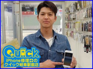 ☆iPhone6の液晶割れ修理に静岡県よりご来店！アイフォン修理のクイック岐阜