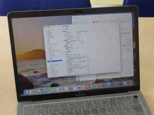 MacBook Air M1 バッテリー交換前の状態 クイック岐阜